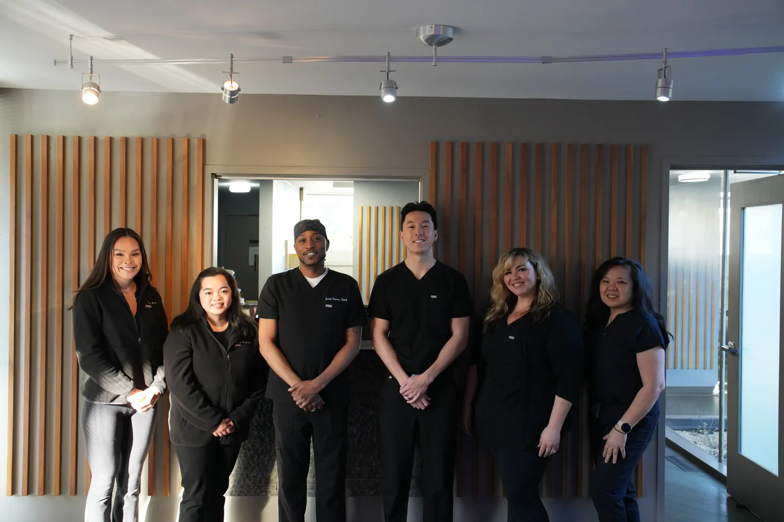 The Christopher B. Wong, DDS dental team in the Palo Alto office