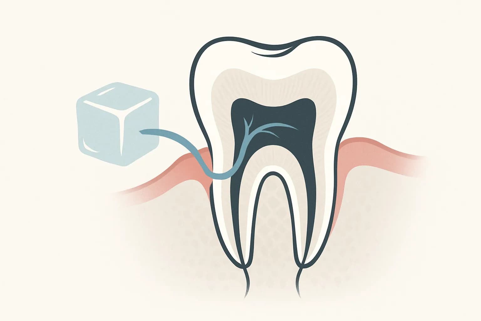 Editorial illustration for Why Is My Tooth Sensitive to Cold? A Palo Alto Guide to Cavities, Cracks, and Gum Recession